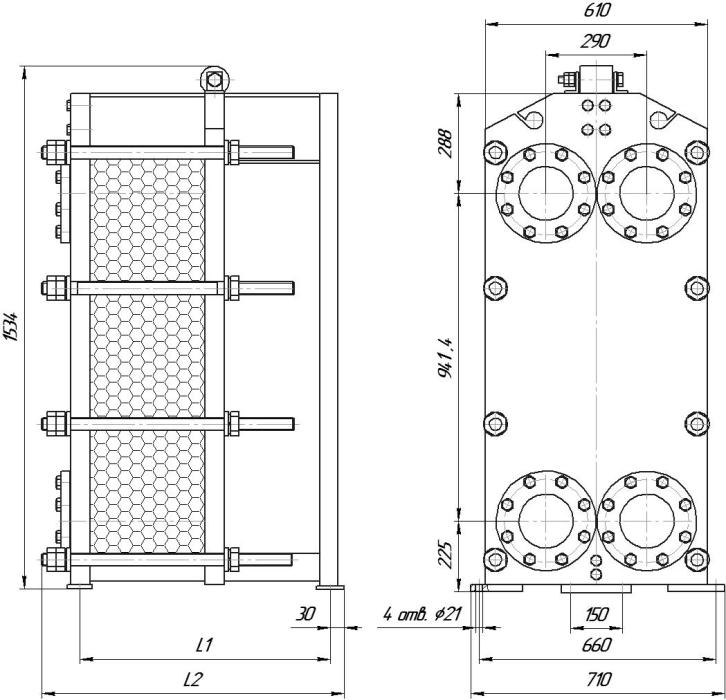 Пластинчатый теплообменник ЭТРА ЭТ-0412